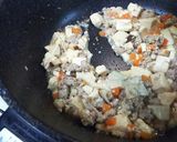 ガッツリ！炒り豆腐丼作り方7写真
