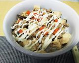 ガッツリ！炒り豆腐丼作り方8写真