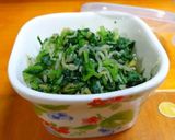 大根の間引き菜（大根の葉）とちりめん❖作り方8写真