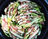 白菜と豚肉とシソのミルフィーユ鍋作り方4写真