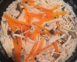 秋の味 きのこの炊き込みご飯作り方3写真