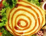 蜘蛛の巣とん平焼き風チャーハン キャラ弁作り方5写真