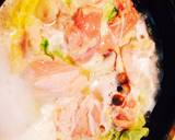 白菜 もやし 鶏肉のお鍋風スープ作り方4写真