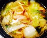 白菜 もやし 鶏肉のお鍋風スープ作り方6写真