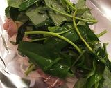 お鍋で作る 鶏と空芯菜の酒蒸し作り方4写真