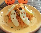 ハロウィンにりんごのおばけ　リンゴースト作り方6写真