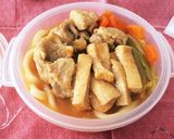 ☆鍋×弁当☆レンジde鶏ネギうどん作り方11写真