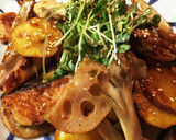 鮭と根菜の黒酢＊さつまいも入＊豚ヒレ作り方12写真