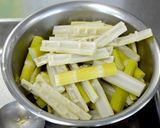 ゆで鶏と四方竹のみそチーズがけ作り方4写真