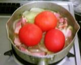 春キャベツとベーコンの生トマト煮作り方4写真