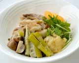 ゆで鶏と四方竹のみそチーズがけ作り方12写真