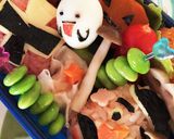 うずらの卵でオバケ♪お弁当ハロウィン♪作り方8写真