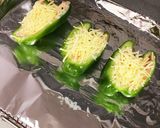 ピーマン明太マヨチーズ焼き♡作り方5写真