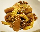 ヨシダソースで簡単☆牛肉と蒟蒻の甘辛煮作り方7写真