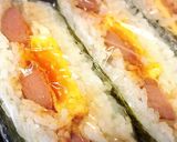 満腹❄︎目玉焼きウインナーおにぎらず❄︎作り方8写真