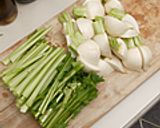 かぶの豆乳スープ煮作り方1写真