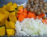 乳不使用★鶏肉とカボチャの豆乳シチュー作り方1写真