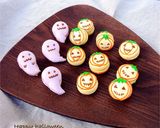 ハロウィン！ゴースト&カボチャ！マカロン作り方3写真