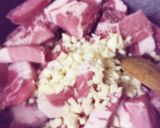 豚ロース豚カツ用でガッツリお肉パスタ作り方3写真