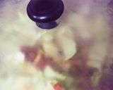 豚ロース豚カツ用でガッツリお肉パスタ作り方5写真