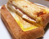 フライパンでハムチーズエッグホットサンド作り方14写真