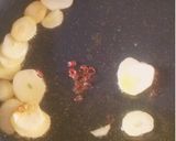 水戻しで生パスタ風ドライトマトと葱パスタ作り方2写真