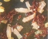水戻しで生パスタ風ドライトマトと葱パスタ作り方3写真