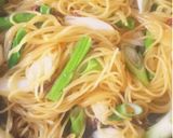 水戻しで生パスタ風ドライトマトと葱パスタ作り方7写真