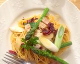 水戻しで生パスタ風ドライトマトと葱パスタ作り方9写真