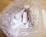 ビールとどうぞ♡ヤゲン軟骨の梅肉唐揚げ作り方3写真