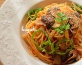 水戻しで生パスタ風ドライトマトと葱パスタ作り方10写真