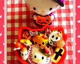 ハロウィンキティちゃん2015遠足弁当作り方2写真