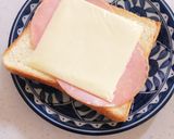 お手軽ハムチーズトースト作り方3写真