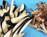 なすときのこのアンチョビクリームパスタ作り方1写真