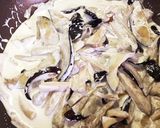 なすときのこのアンチョビクリームパスタ作り方7写真