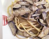 なすときのこのアンチョビクリームパスタ作り方10写真