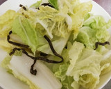 簡単でおいしい　白菜　塩昆布作り方4写真