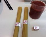 トマトジュースでなすとほうれん草のパスタ作り方1写真
