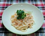 クリーミー明太子うどん作り方4写真