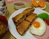 ★簡単！ハンバーグで＊ホットサンド＊♪作り方5写真