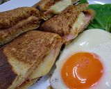 ★簡単！ハンバーグで＊ホットサンド＊♪作り方6写真