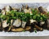 焦がし茸と焼きオイルサーディン作り方8写真