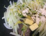白菜の芯とハムのグラタン作り方6写真