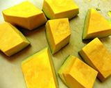 かぼちゃのほっこりみそ煮作り方1写真