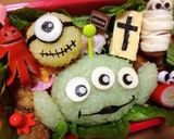 エイリアン＆ミニオン☆キャラ弁ハロウィン作り方1写真