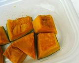 レンジ２分♪南瓜と厚揚げカレーマヨチーズ作り方1写真