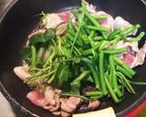 厚揚げカリカリ！空芯菜と豚肉のあんかけ作り方2写真