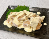 ささみの寿司ガリ挟み焼き♪辛子マヨソース作り方10写真