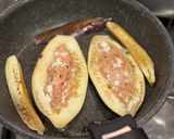 【花あかり】茄子に挽肉挟んだ甘辛いのん作り方2写真