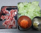 回鍋肉のあんかけ焼きそば作り方1写真